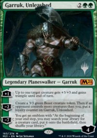 Garruk, libr - Planeswalker symbol stamped promos