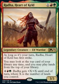 Radha, cur de Keld - Planeswalker symbol stamped promos