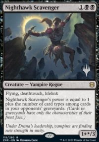 Charognard faucon de nuit - Planeswalker symbol stamped promos