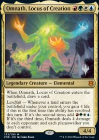 Omnath, Locus de cration - Planeswalker symbol stamped promos