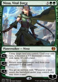 Nissa, force vitale - Planeswalker symbol stamped promos