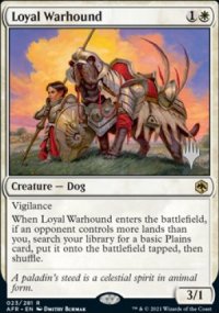 Chien de guerre loyal - Planeswalker symbol stamped promos