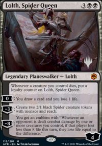 Lolth, Reine Araigne - Planeswalker symbol stamped promos