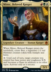 Minsc, rdeur apprci - Planeswalker symbol stamped promos