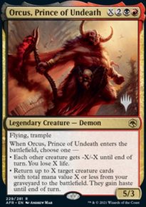 Orcus, prince de la Non-Vie - Planeswalker symbol stamped promos