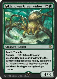 A-Llanowar Greenwidow - MTG Arena: Rebalanced Cards