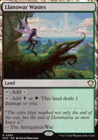 Llanowar Wastes - Secrets of Strixhaven Commander Decks