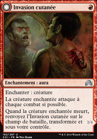 Invasion cutane<br>Dlesteur de peau