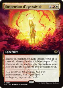 Suspension d�agressivit� - Secrets of Strixhaven
