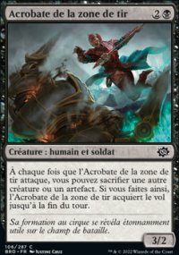 Acrobate de la zone de tir - 