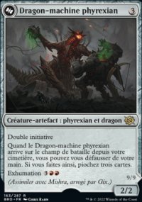 Dragon-machine phyrexian<br>Mishra, tomb aux mains de Phyrexia