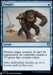 Pongidification - The List