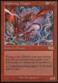 Dragon fulgurant - Urza's Saga