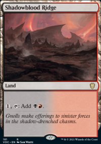 Shadowblood Ridge - Innistrad Crimson Vow Commander Decks