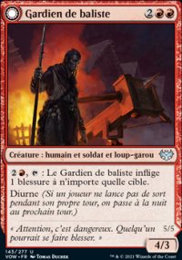 Gardien de baliste<br>Porteur de baliste