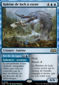 Baleine de loch  corne<br>Brche du lagon - 